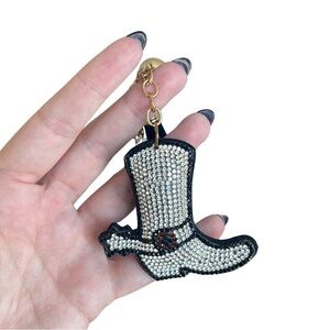 cowgirl boot keychain